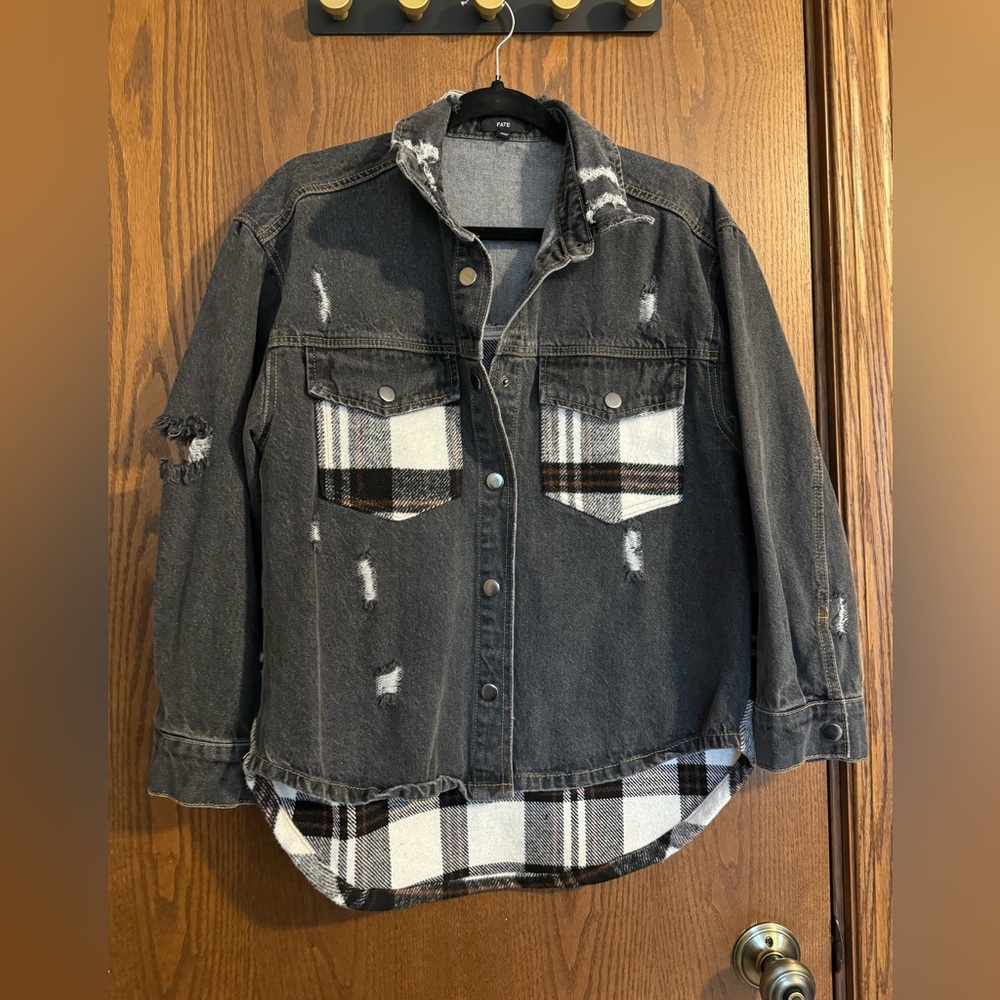 Distressed Jean Jacket